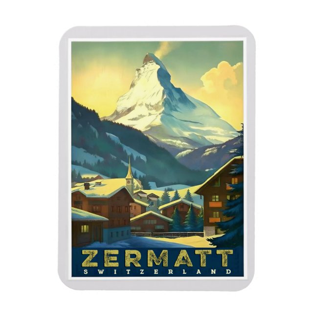 Imán Zermatt - Capturar el Majestuoso Matterhorn (Vertical)