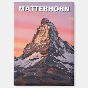 Imán Zermatt Suiza Matterhorn Sunset