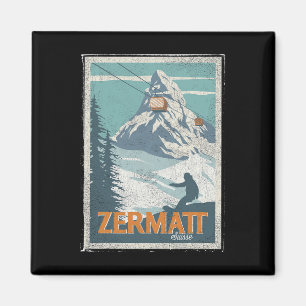Imán Zermatt Suiza Ski Snowboard Ski