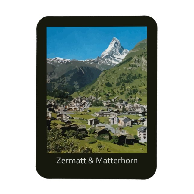 Imán Zermatt y Monte Matterhorn (Vertical)