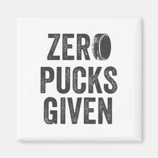 Imán Zero Pucks Given Sarcastic Adult Hockey Men's Wome