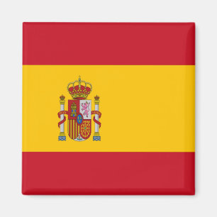 Imán zES001 BANDERA ESPAÑOLA, España, Fridge