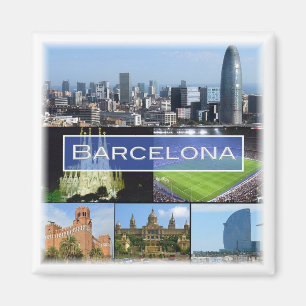 Imán zES003 BARCELONA España - Fridge Magnet