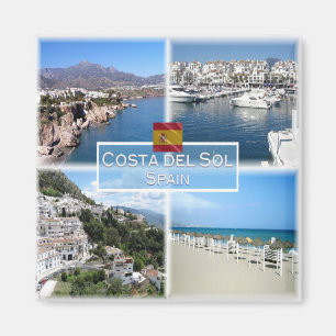 Imán zES017 MARBELLA Costa del Sol Nerja Puerto Banus