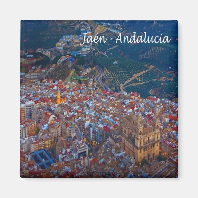 Imán zES019 ANDALUCIA JAÉN España, Fridge (Frente)