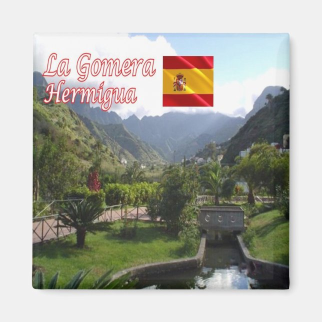 Imán zES025 LA GOMERA Culato Park Hermigua, Fridge (Frente)