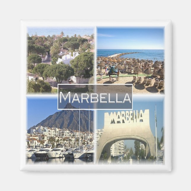 Imán zES035 MARBELLA España, Fridge (Frente)
