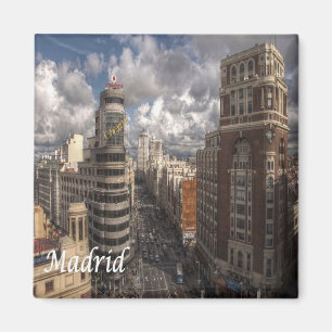 Imán zES091 MADRID City, España, Fridge