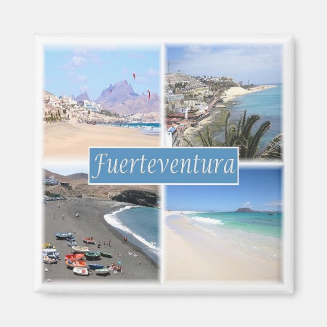 Imán zES102 FUERTEVENTURA, Islas Canarias, Fridge (Frente)