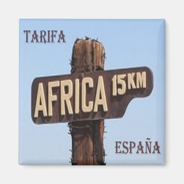 Imán zES134 TARIFA 15,oo kms África, España, Fridge (Frente)