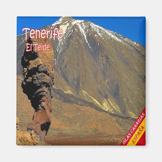 Imán zES136 EL TEIDE Tenerife, España, Fridge (Frente)