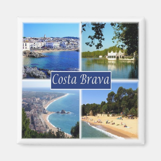 Imán zES153 COSTA BRAVA España, Fridge (Frente)