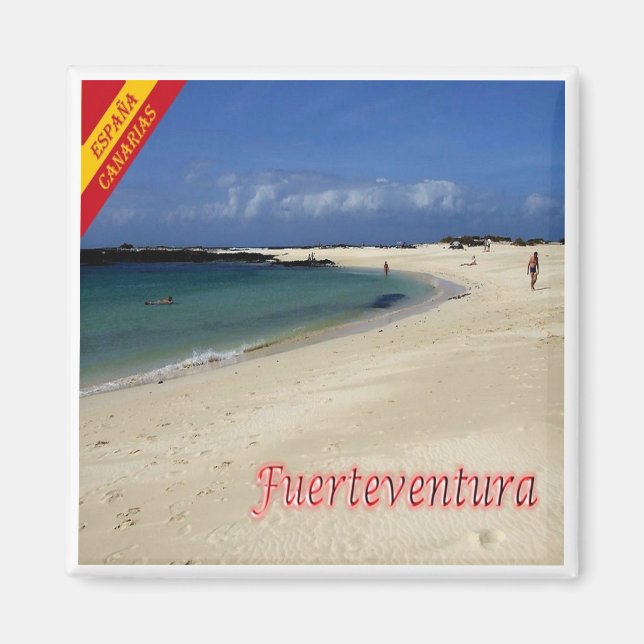 Imán zES160 FUERTEVENTURA playa el Cotillo, Fridge (Frente)