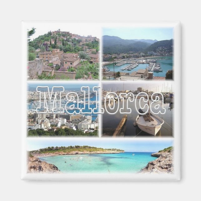 Imán zES163 PALMA Mallorca Deia Soller - Fridge Magnet (Frente)