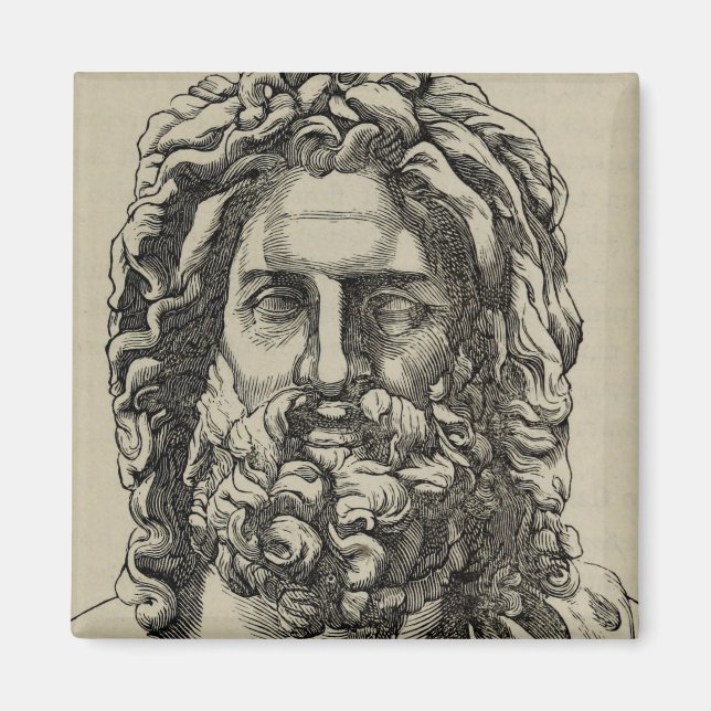 Imán Zeus, el dios de la mitología griega (Frente)