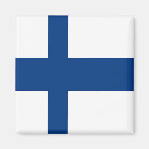 Imán zFI001 BANDERA FINLANDESA, Finlandia, Fridge