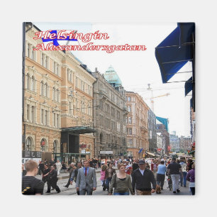 Imán zFI003 HELSINKI Alexandersgatan, Finlandia, Fridge