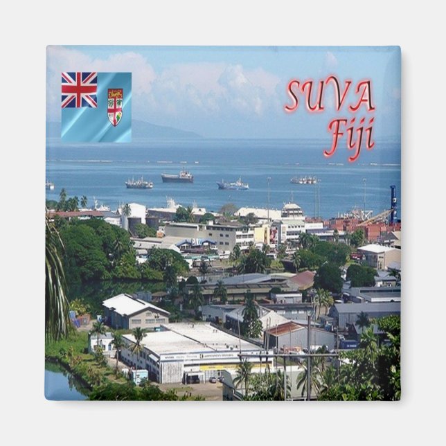 Imán zFJ009 FIJI, SUVA City, Walu Bay Industrial, Fridg (Frente)