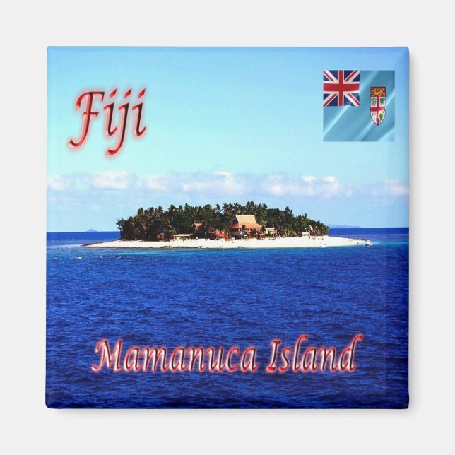 Imán zFJ011 FIJI, ISLA MAMANUCA, Oceanía, Fridge (Frente)