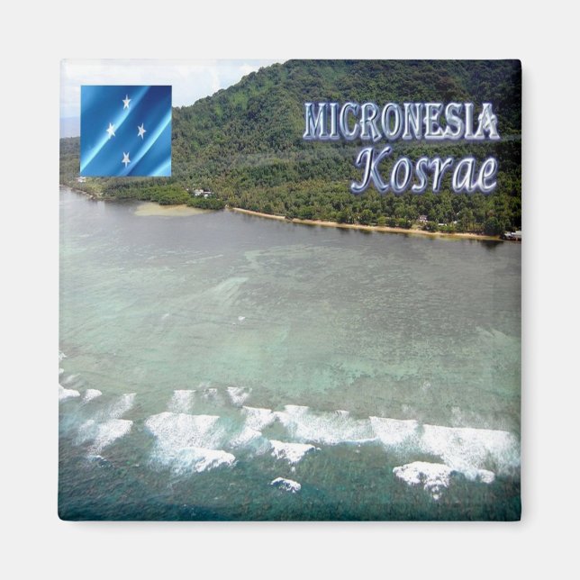 Imán zFM005 KOSRAE, Micronesia, Oceanía, Fridge (Frente)