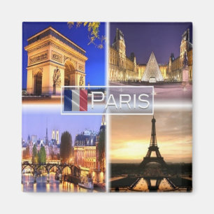 Imán zFR018 PARIS Por Noche, Fridge