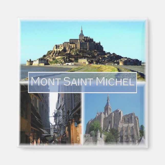 Imán zFR029 MONT SAINT MICHEL, Normandía, Fridge (Frente)