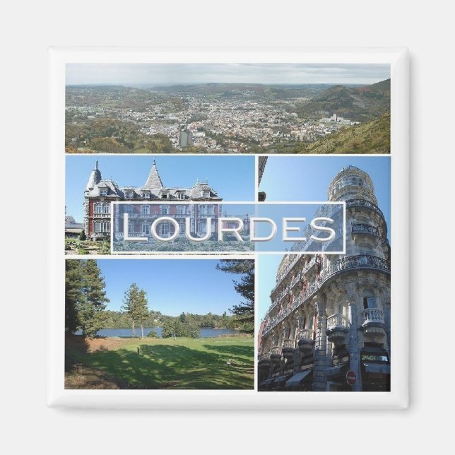 Imán zFR039 LOURDES, Francia, Fridge (Frente)
