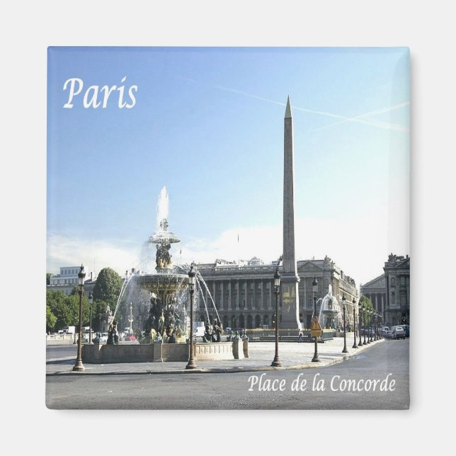 Imán zFR050 PARIS, Place de la Concorde, Fridge (Frente)