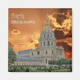 Imán zFR058 PARIS Hôtel des Invalides, Francia, Fridge