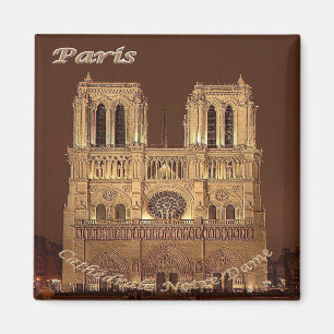 Imán zFR061 NOTRE DAME París, Francia, Fridge