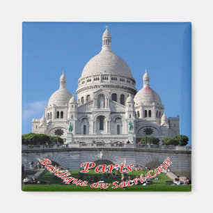 Imán zFR062 Basílica MONTMARTRE, París, Francia, Fridge