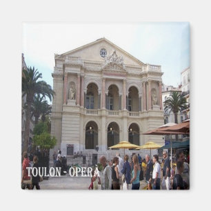 Imán zFR077 TOULON-OPERA, Riviera Francesa, Fridge