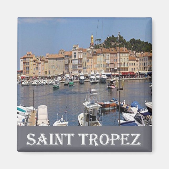 Imán zFR079 SAINT TROPEZ, Riviera Francesa, Fridge (Frente)
