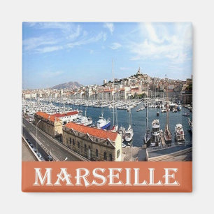 Imán zFR087 MARSEILLE MARS, Riviera Francesa, Fridge