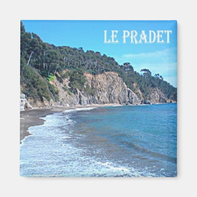 Imán zFR089 LE PRADET, Riviera Francesa, Francia, Fridg (Frente)