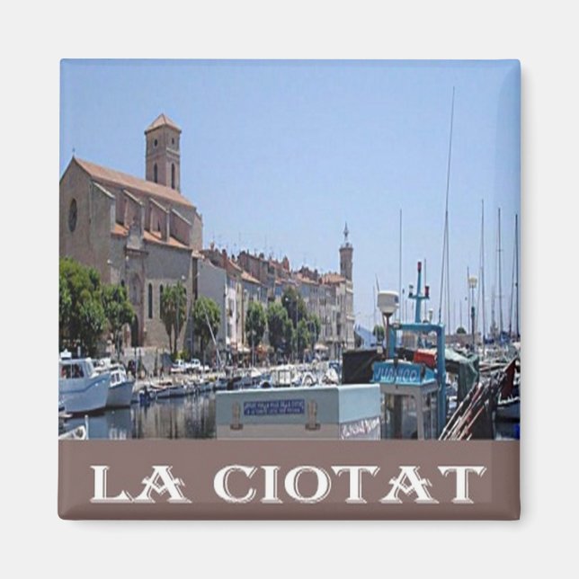 Imán zFR092 LA CIOTAT, Riviera Francesa, Francia, Fridg (Frente)