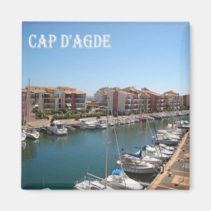 Imán zFR103 CAP D'AGDE Riviera francesa, Francia, Fridg