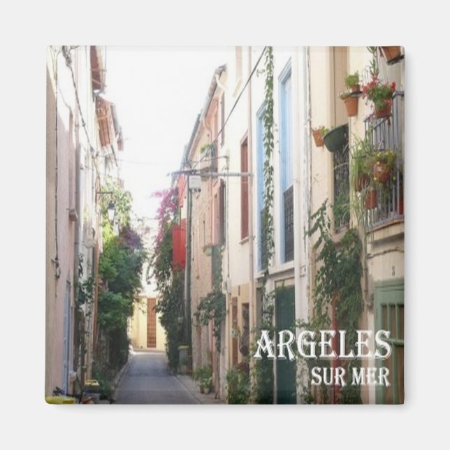 Imán zFR105 ARGELES SUR MER Riviera Francesa, Francia, (Frente)