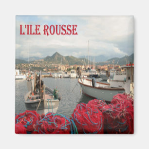 Imán zFR114 L'ILE ROUSSE Corsica, Fridge