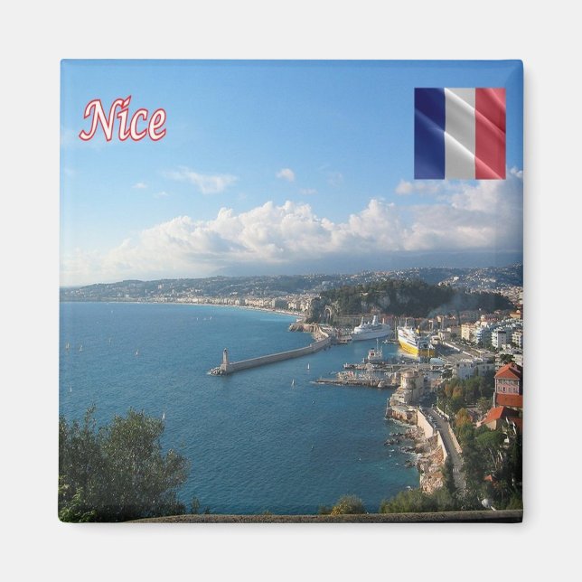 Imán zFR134 NICE, Riviera Francesa, Fridge (Frente)