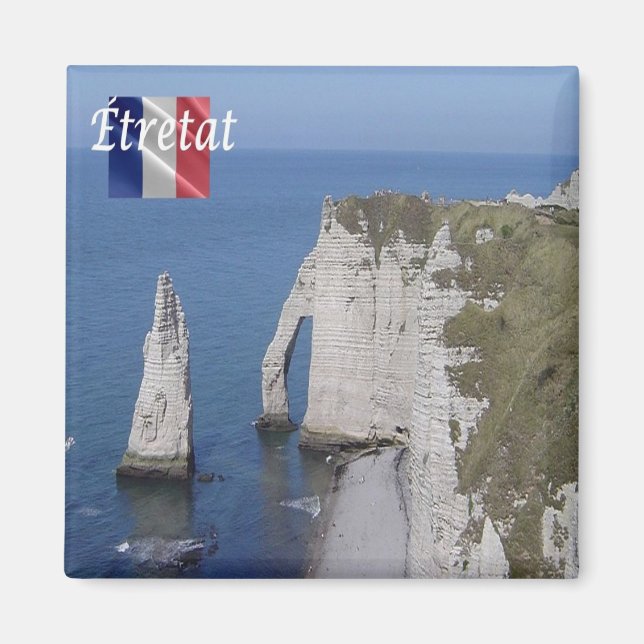 Imán zFR147 ETRETAT, Francia, Fridge (Frente)
