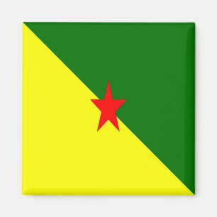 Imán zGF001 GUYANA FRANCESA, FLAG, América, Fridge