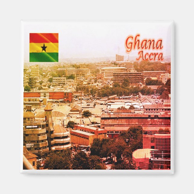 Imán zGH003 ACCRA Norte, Ghana, África, Fridge (Frente)