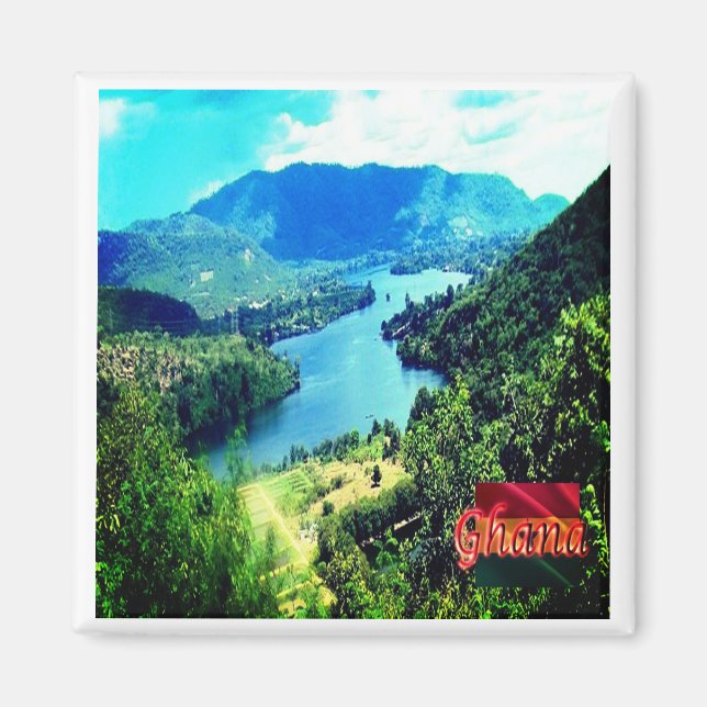 Imán zGH006 GHANA, Volta Lake, Africa, Fridge