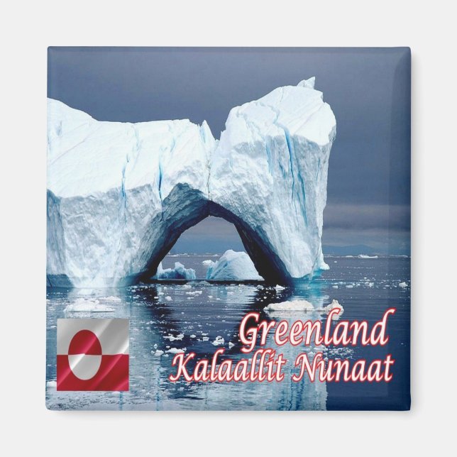 Imán zGL007 KALAALLIT NUNAAT, Groenlandia, Fridge (Frente)