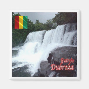 Imán zGN005 DUBREKA FALLS, Guinea, África, Fridge