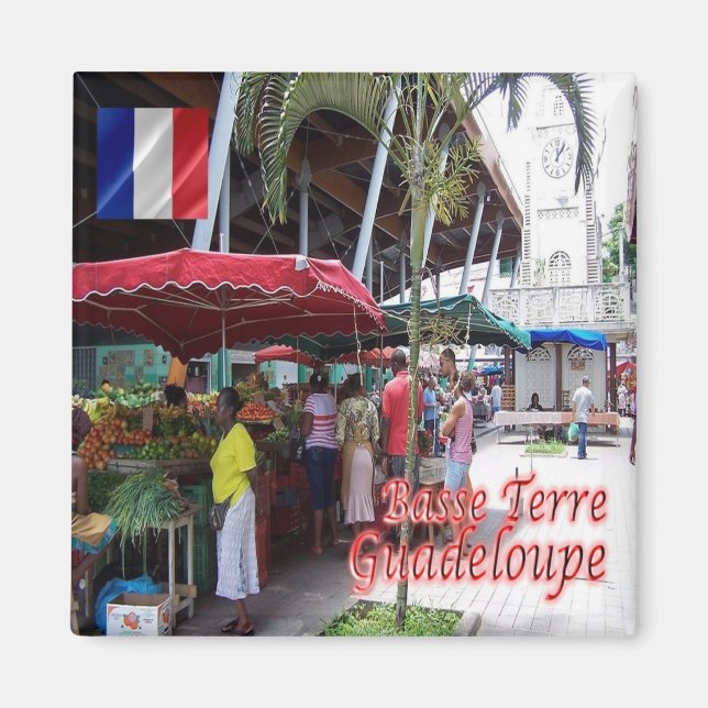 Imán zGP007 GUADELOUPE, Basse-Terre, Fridge (Frente)