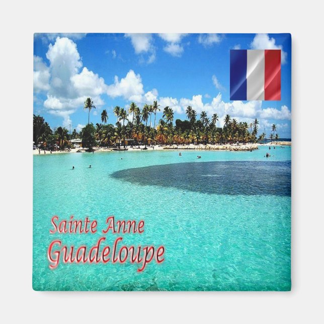 Imán zGP009 SAINTE ANNE BEACH, Guadalupe, Fridge (Frente)