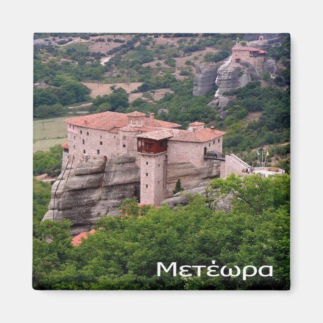 Imán zGR052 METEORA Grecia, nevera (Frente)