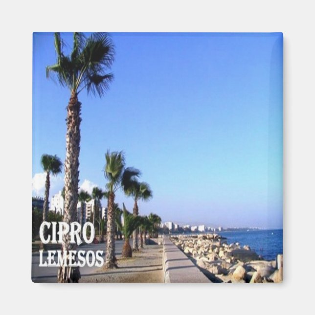 Imán zGR053 LIMISSO Grecia, Fridge (Frente)